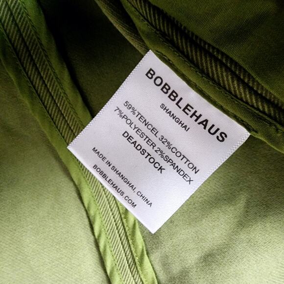 BOBBLEHAUS Green Ombre Tencel Twill Blazer Jacket Men's Large - Picture 10 of 14